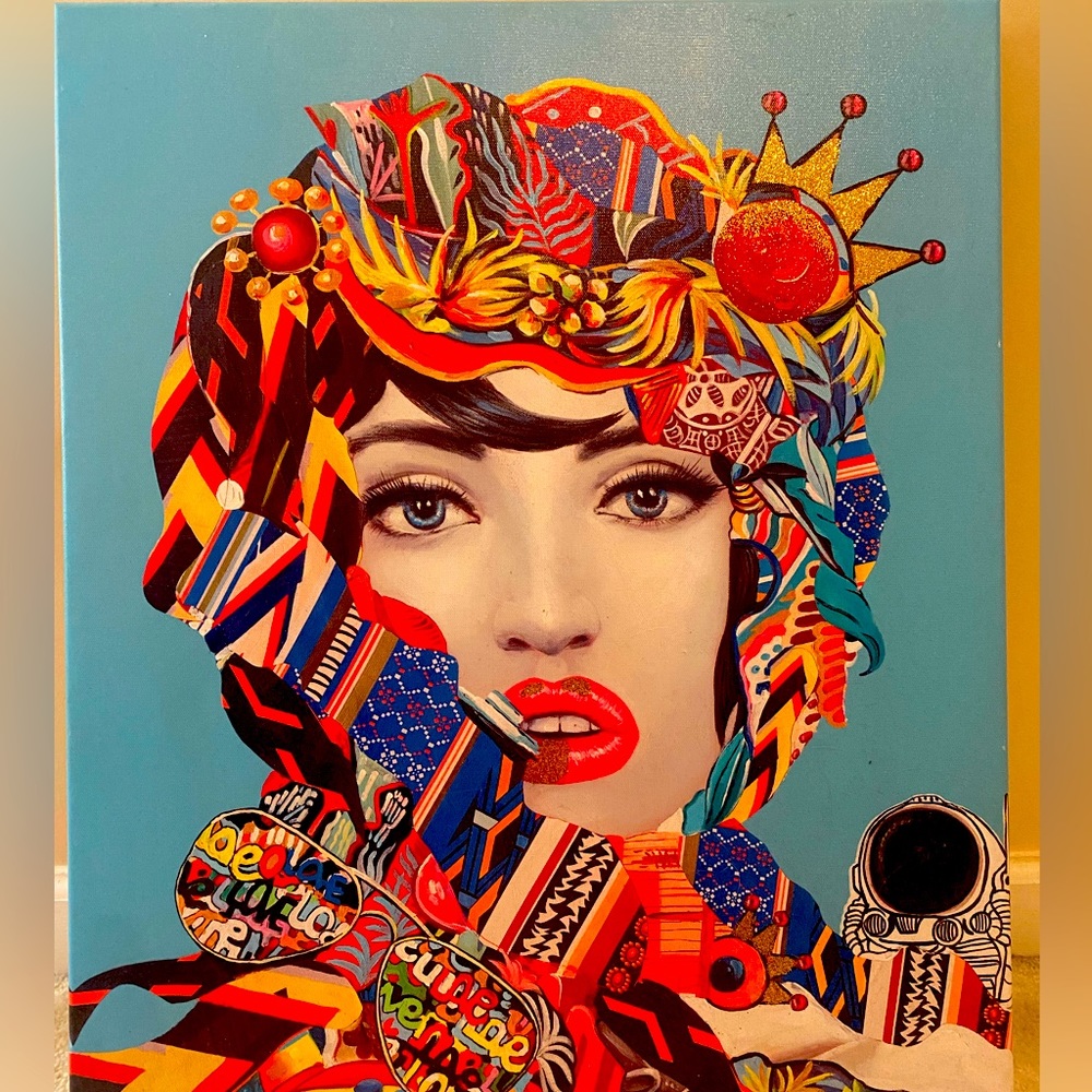 Audrey Hepburn Abstract painting